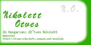 nikolett otves business card